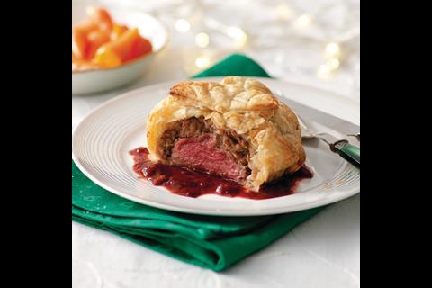 As part of the discounter’s luxury offer, Lidl is also offering a deluxe two beef wellington for £6.99.